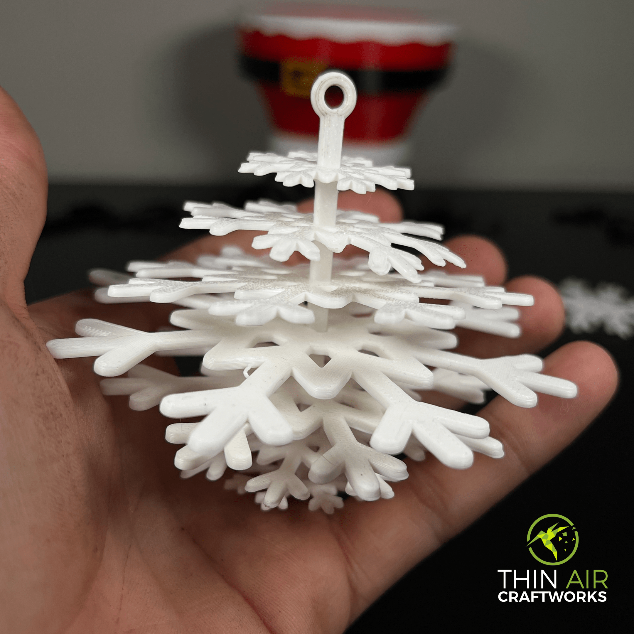 Christmas Snowflake Ornament by ThinAir3D | Download free STL model ...