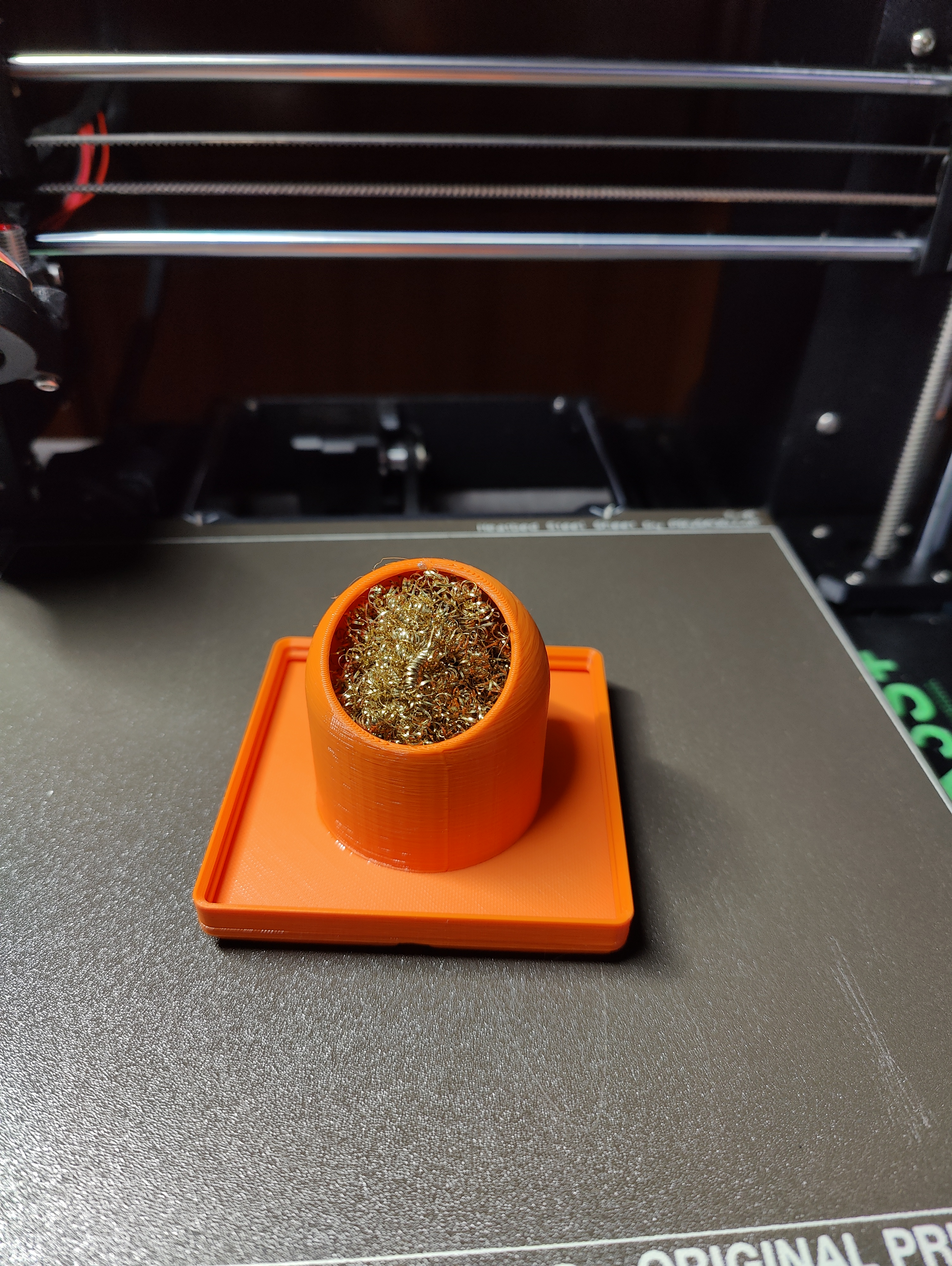 2x2 Gridfinity Holder for brass sponge
