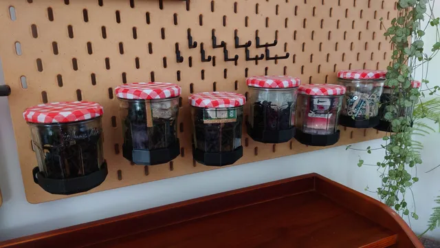 IKEA SKÅDIS / SKADIS Jam Jar Holder