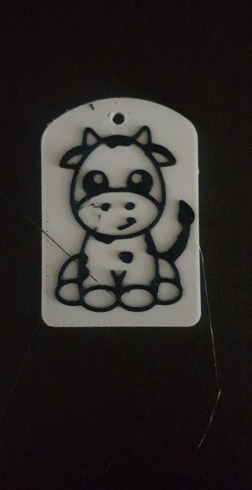 cow key chain