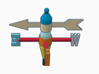 simple wind direction wind vane