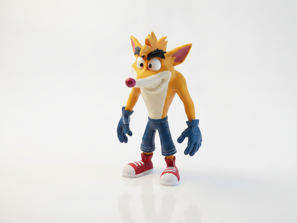 Crash Bandicoot Figurine Gaming Collectible 3D Printable