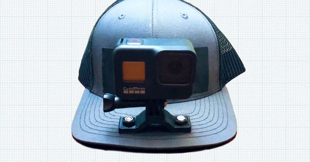 GoPro Hat Mount by Avel Download free STL model