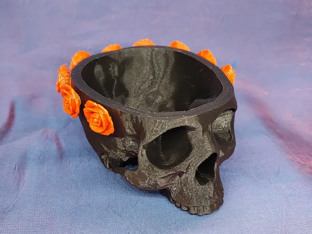 Rose Crown Skull Bowl