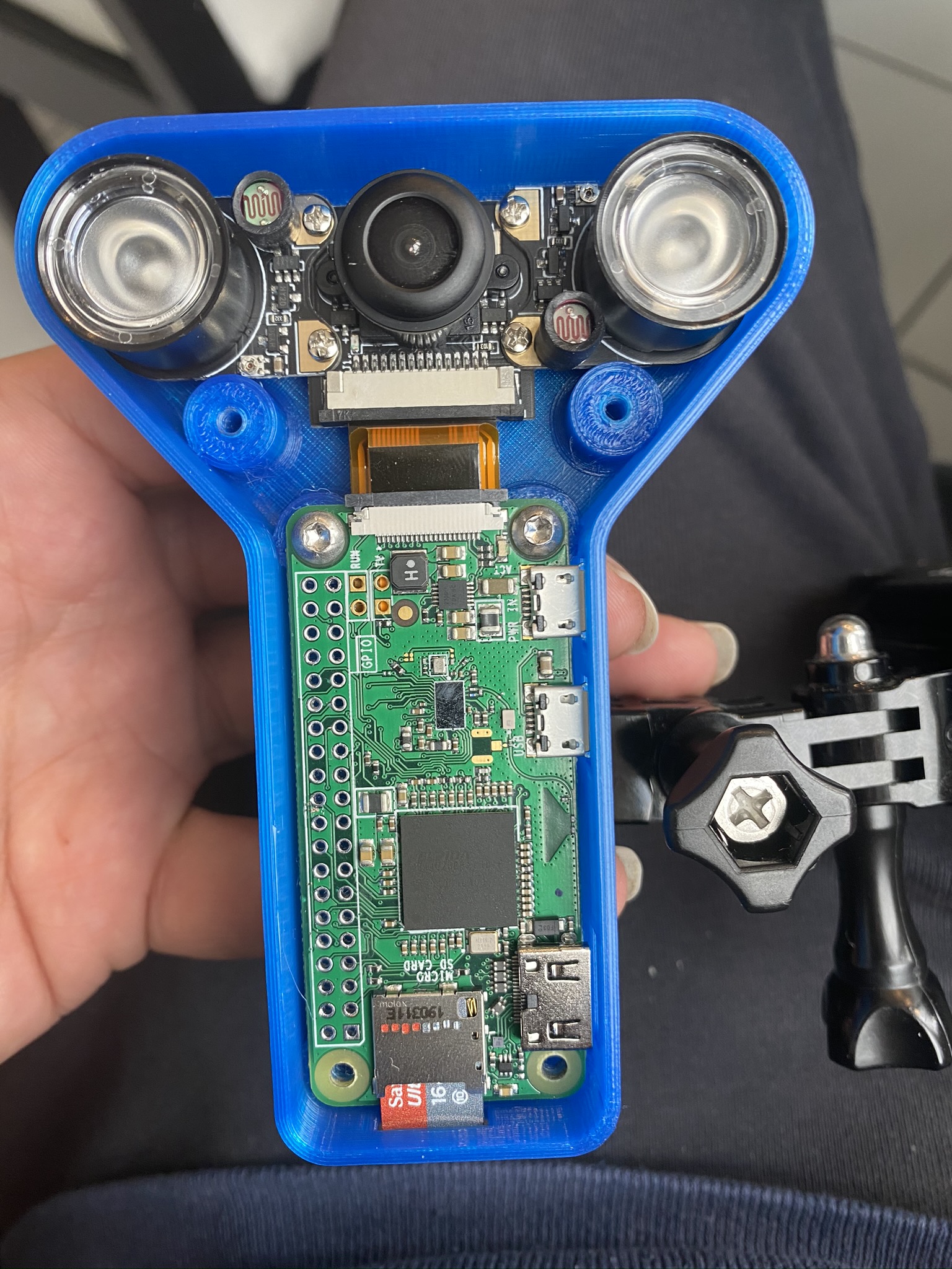 Miniatura 3 do modelo 3D Raspberry Pi Zero IR camera housing
