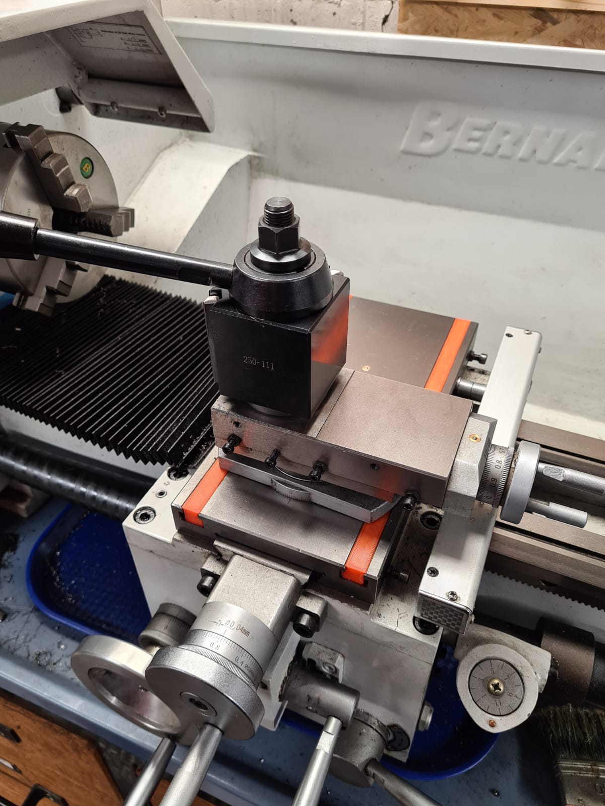 Lathe toolpost slot protection