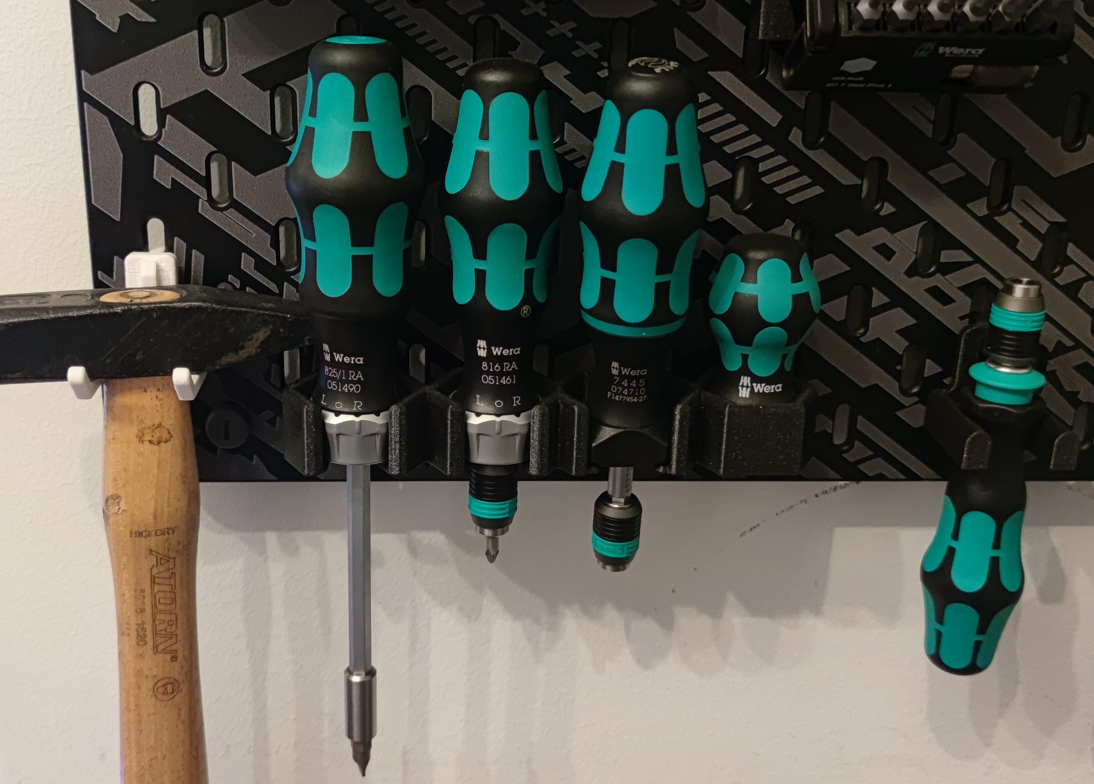 Skadis Holder for various Wera Screwdriver/Bitholder