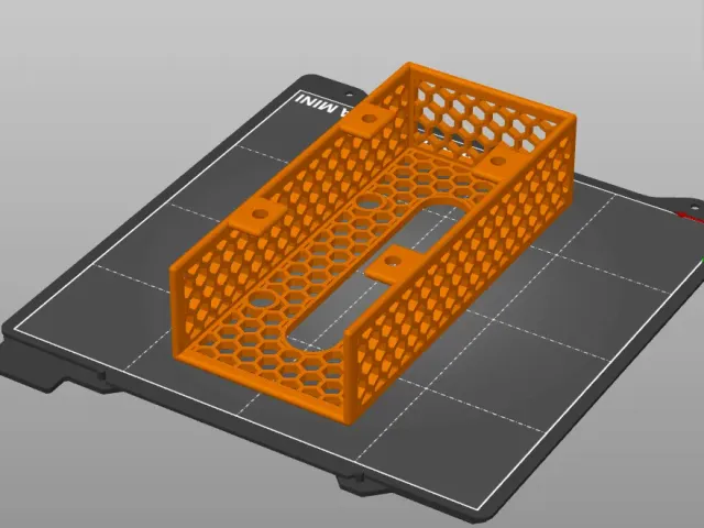Under-the-Table Discrete Remote Holder with Honeycomb Sides