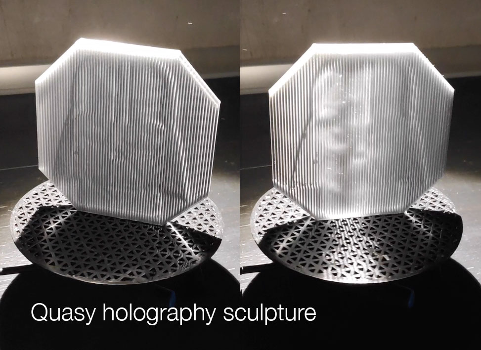 Darth Vader. 3D printed quasi-holography