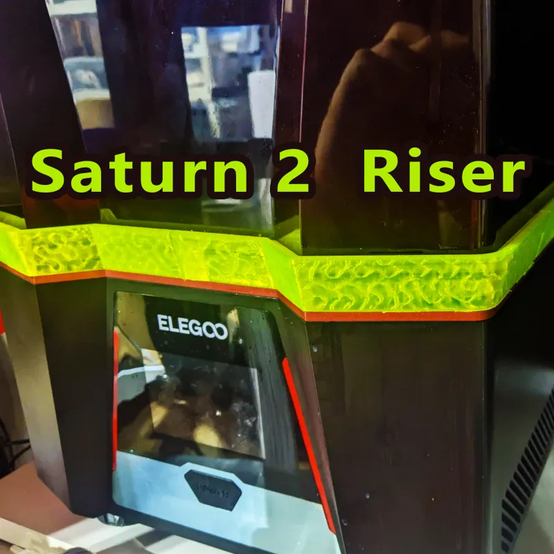Elegoo Saturn 2 + 3 ultra Riser by gltovar, Download free STL model