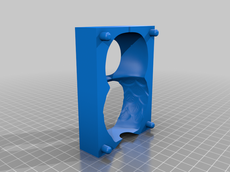 Miniatura 5 do modelo 3D Owl Candle Mold