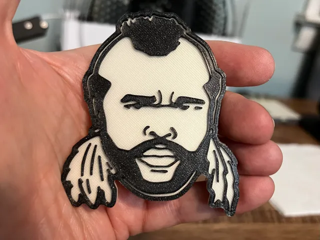 Mr T Magnet (8x3mm magnet)