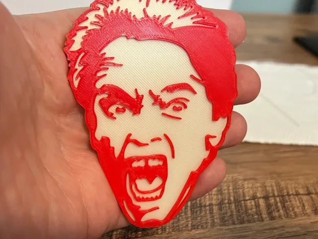Arnold Kindergarten Cop Scream Magnet (8x3mm magnet)