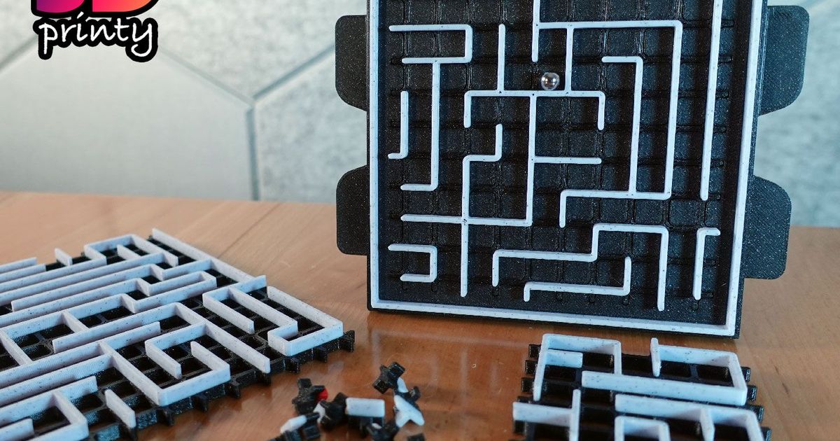 Googol Maze - Preassembled Inserts by 3D Printy | Download free STL ...