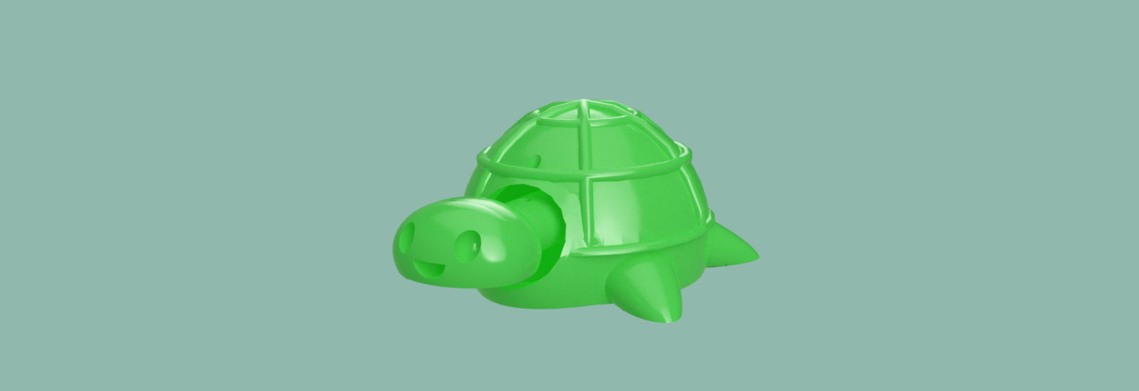 Turtle Bobblehead Print In Place