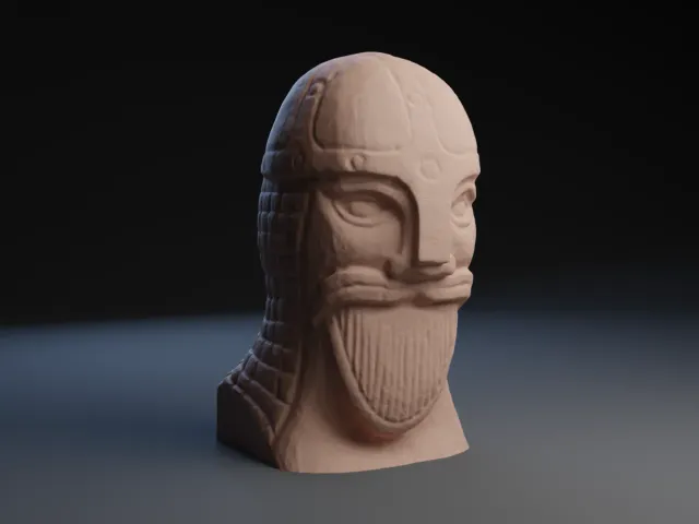 Bore Viking Wood Carving.