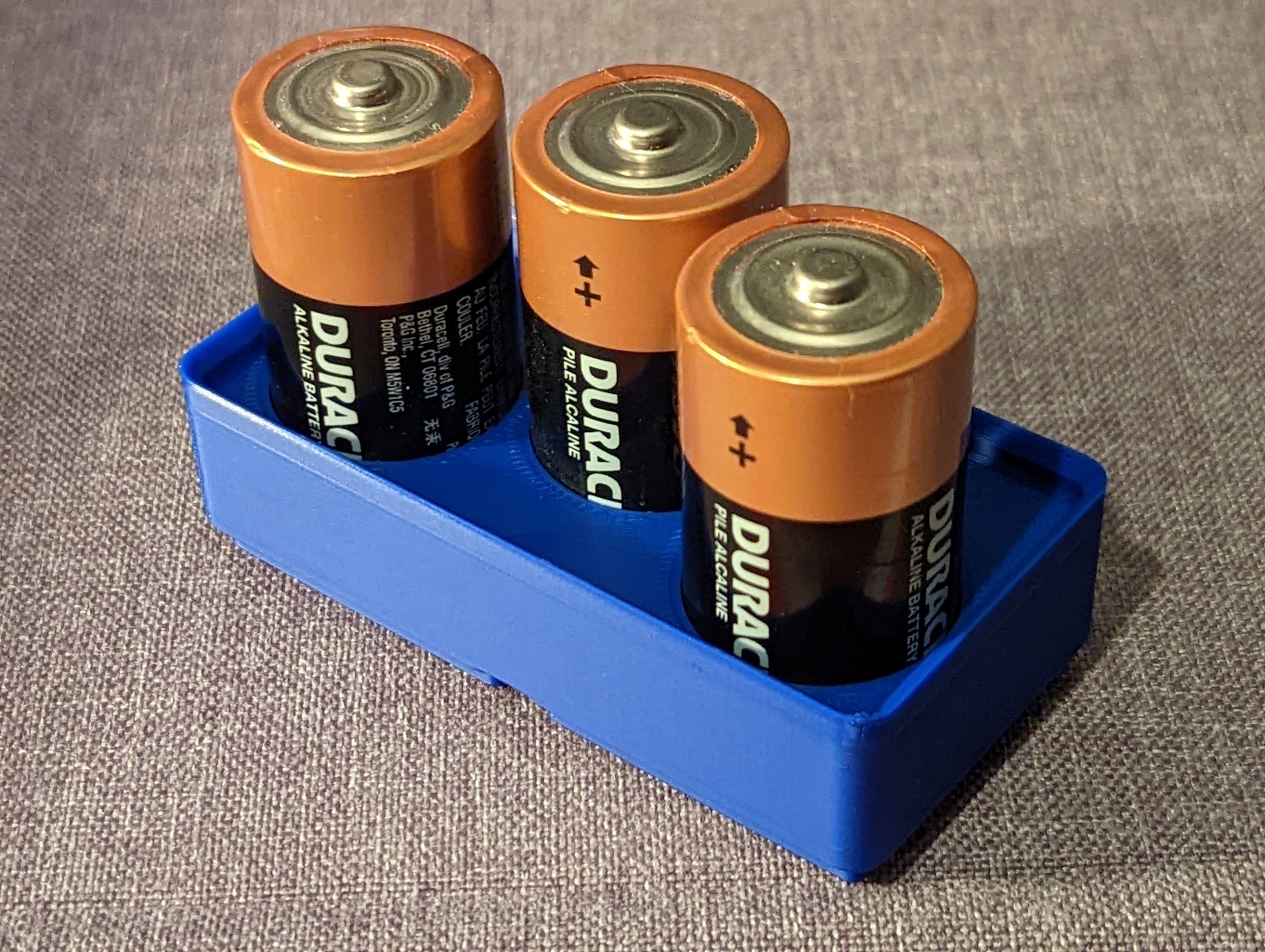Gridfinity 1x2 C battery block