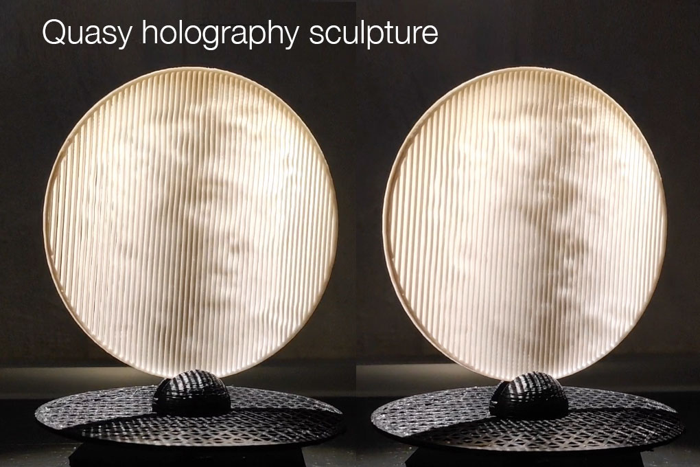 David. 3D printed quasi-holography
