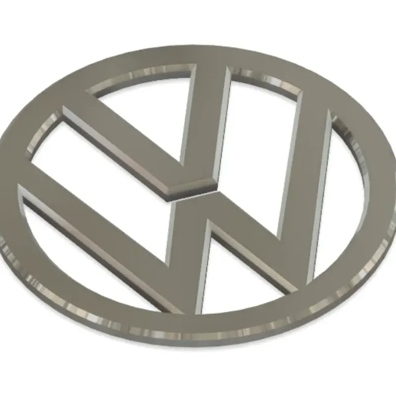 STL file VW Heart Shaped Emblem [COMMERCIAL LICENSE] 💜・Model to