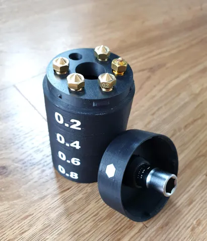 Nozzle container