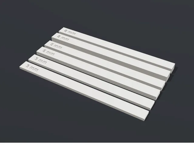 Dough Thickness Guides 3 / 5 / 8 mm