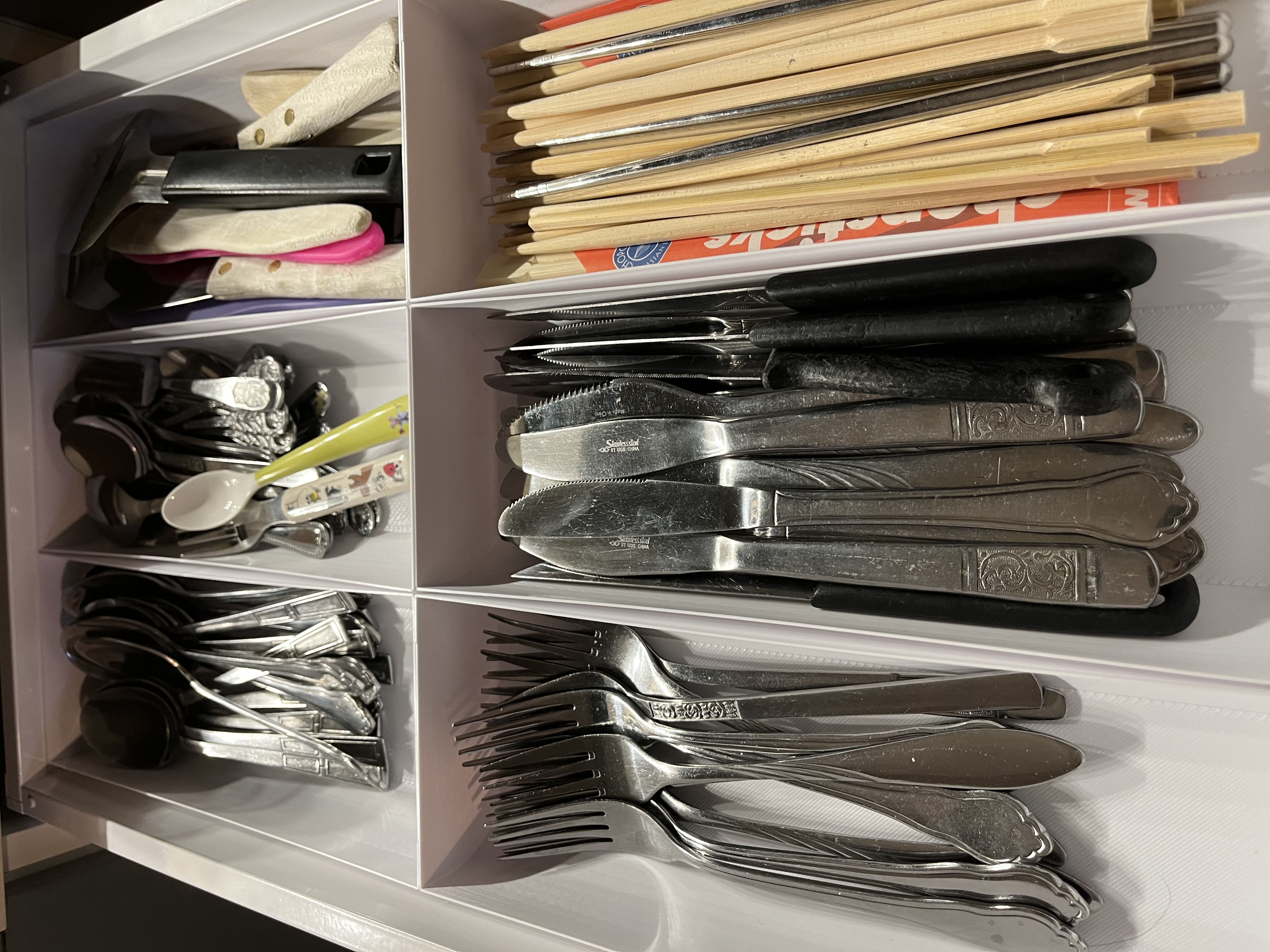 IKEA kitchen drawer cutlery insert (Vase Mode)