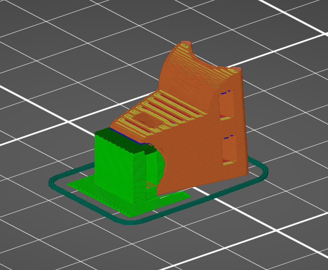 Yamaha Warrior 350 clutch cable support (for Raptor clutch cable mod