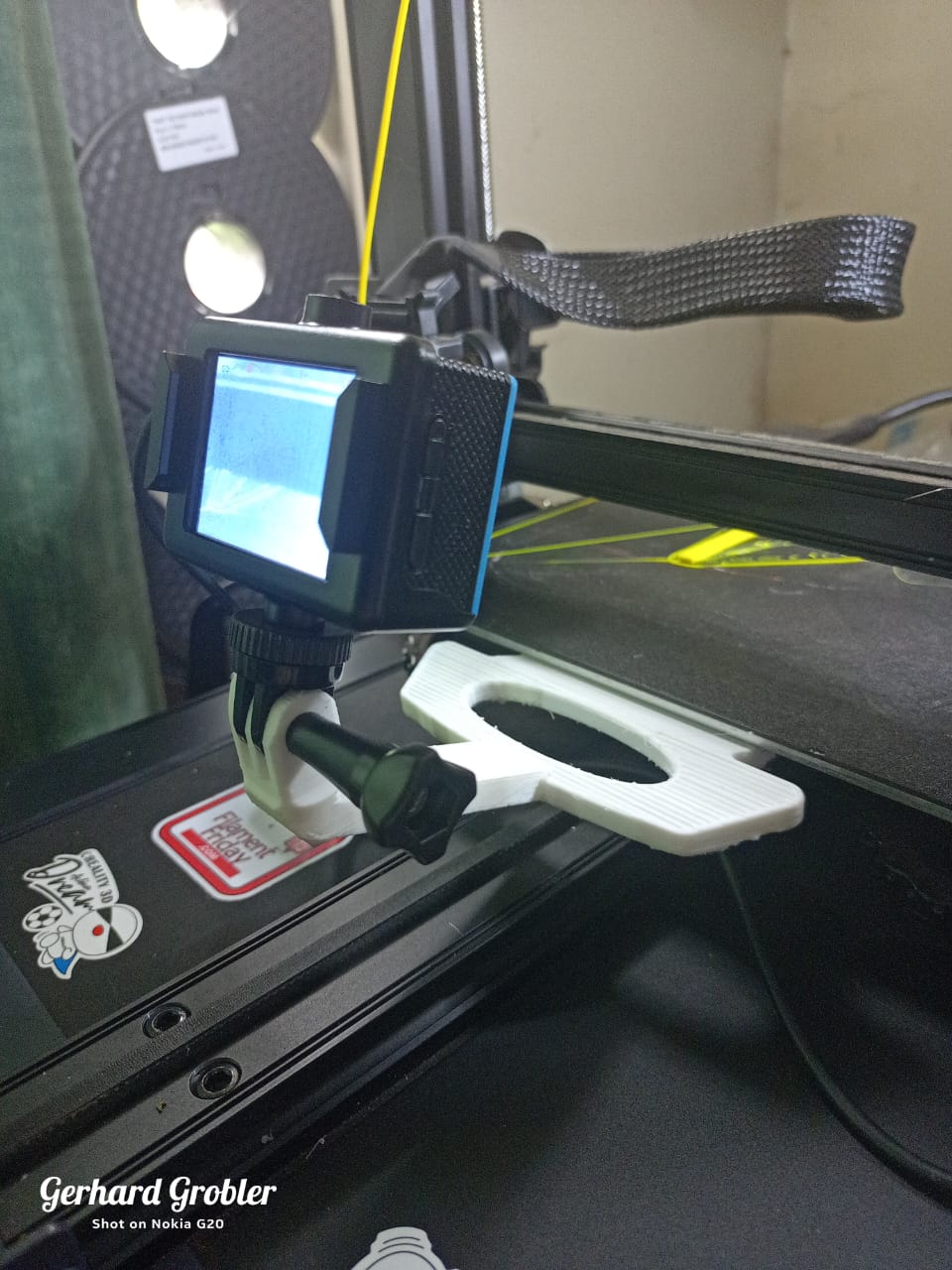 Ender 3 S1 Camera mount by Gerhard Grobler Download free STL model
