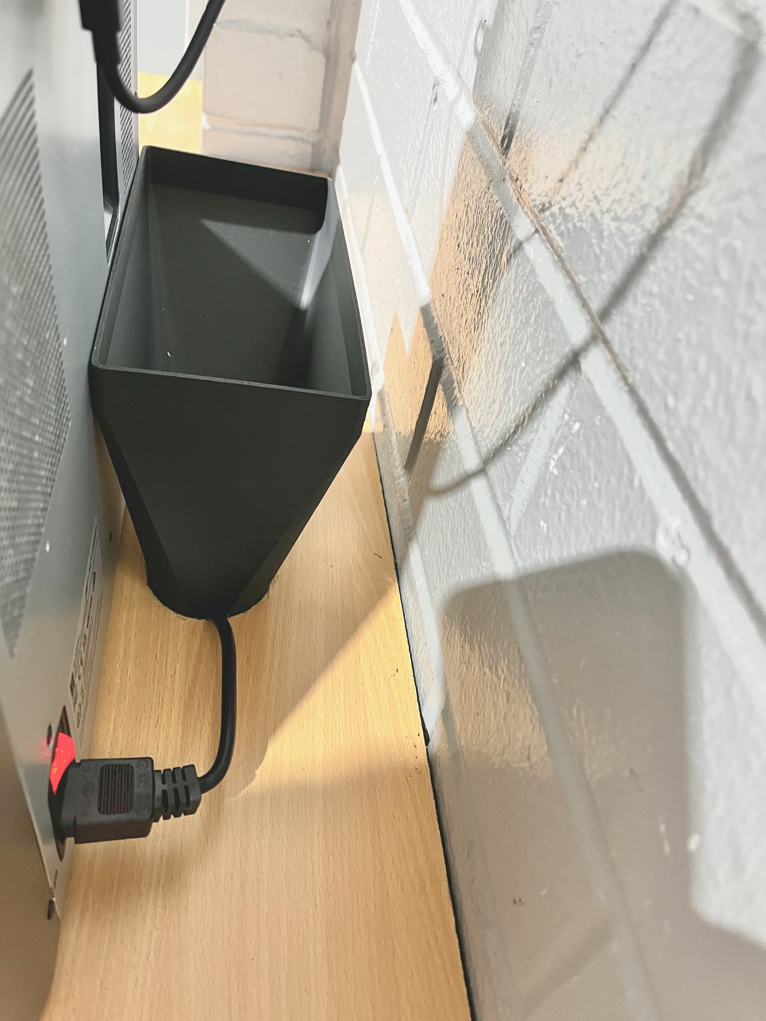 Bambu Lab X1 Poop Funnel with power cable cutout