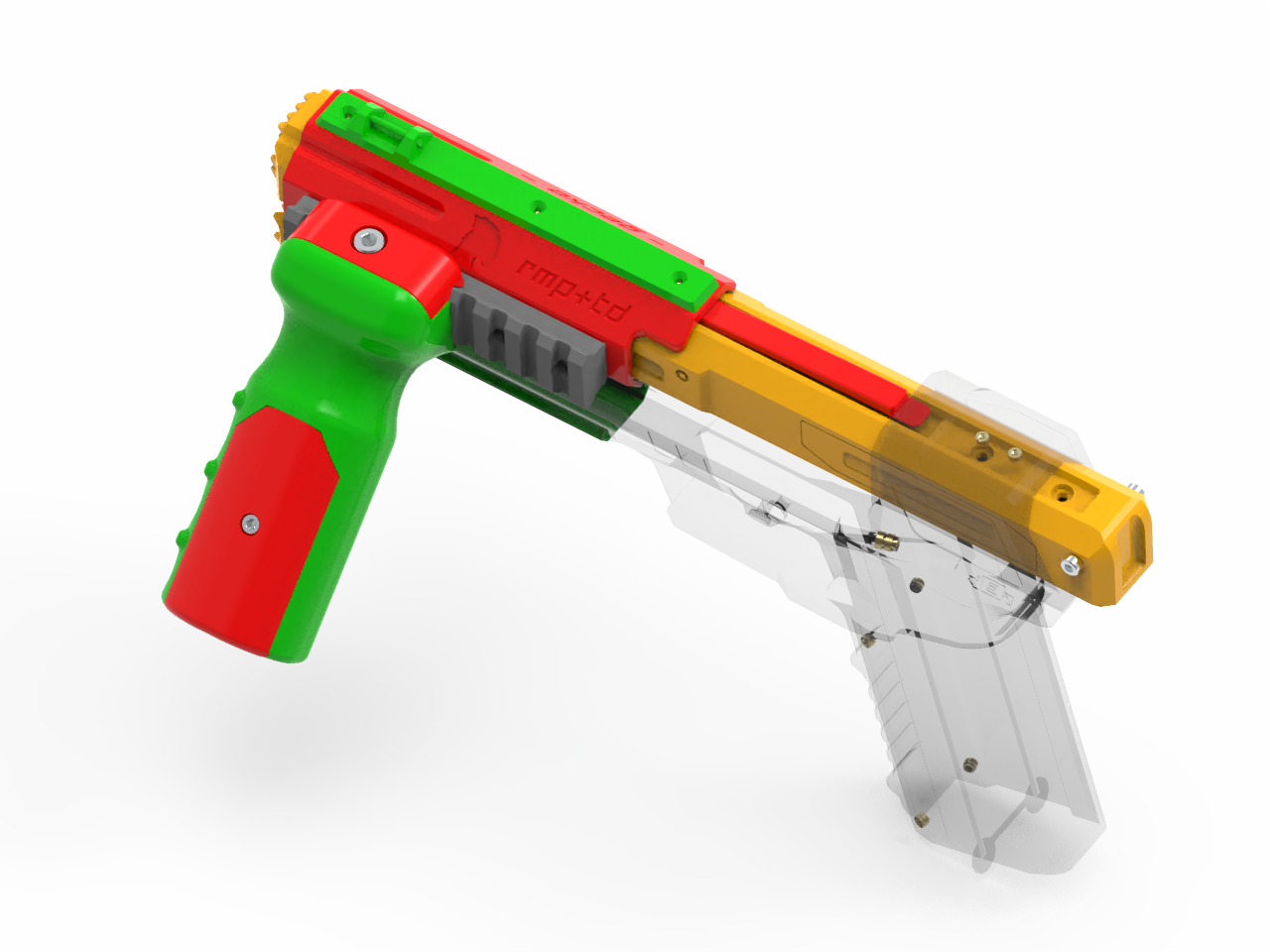 Nerf Gecko 2.0 VFG & AFG by Taffert Designs Download free STL model
