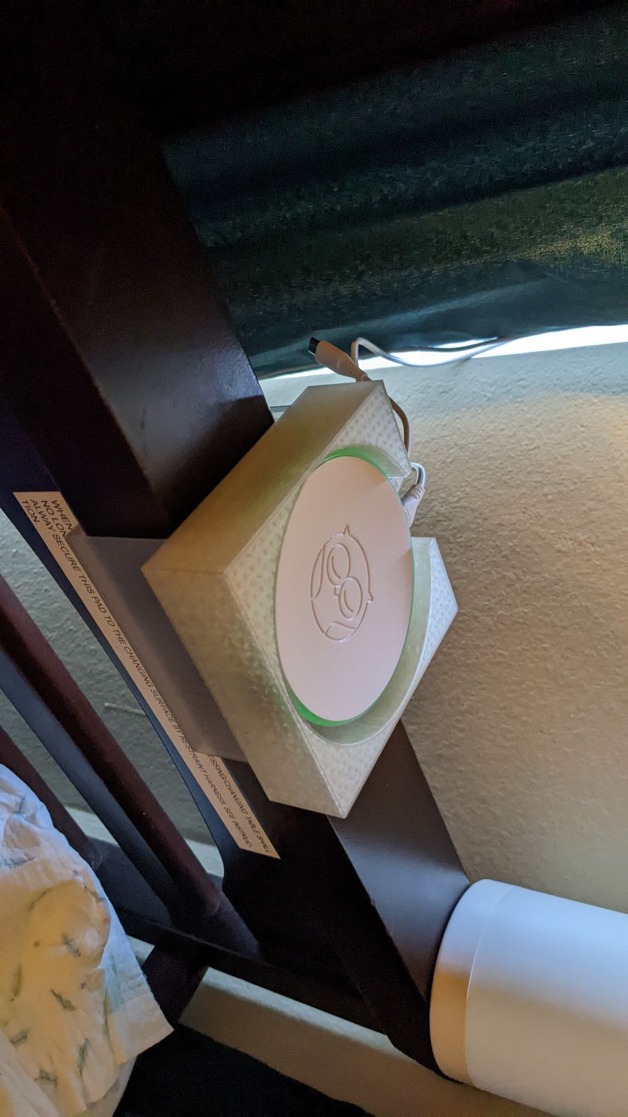 Owlet Base Station holder for Greco diaper changing station