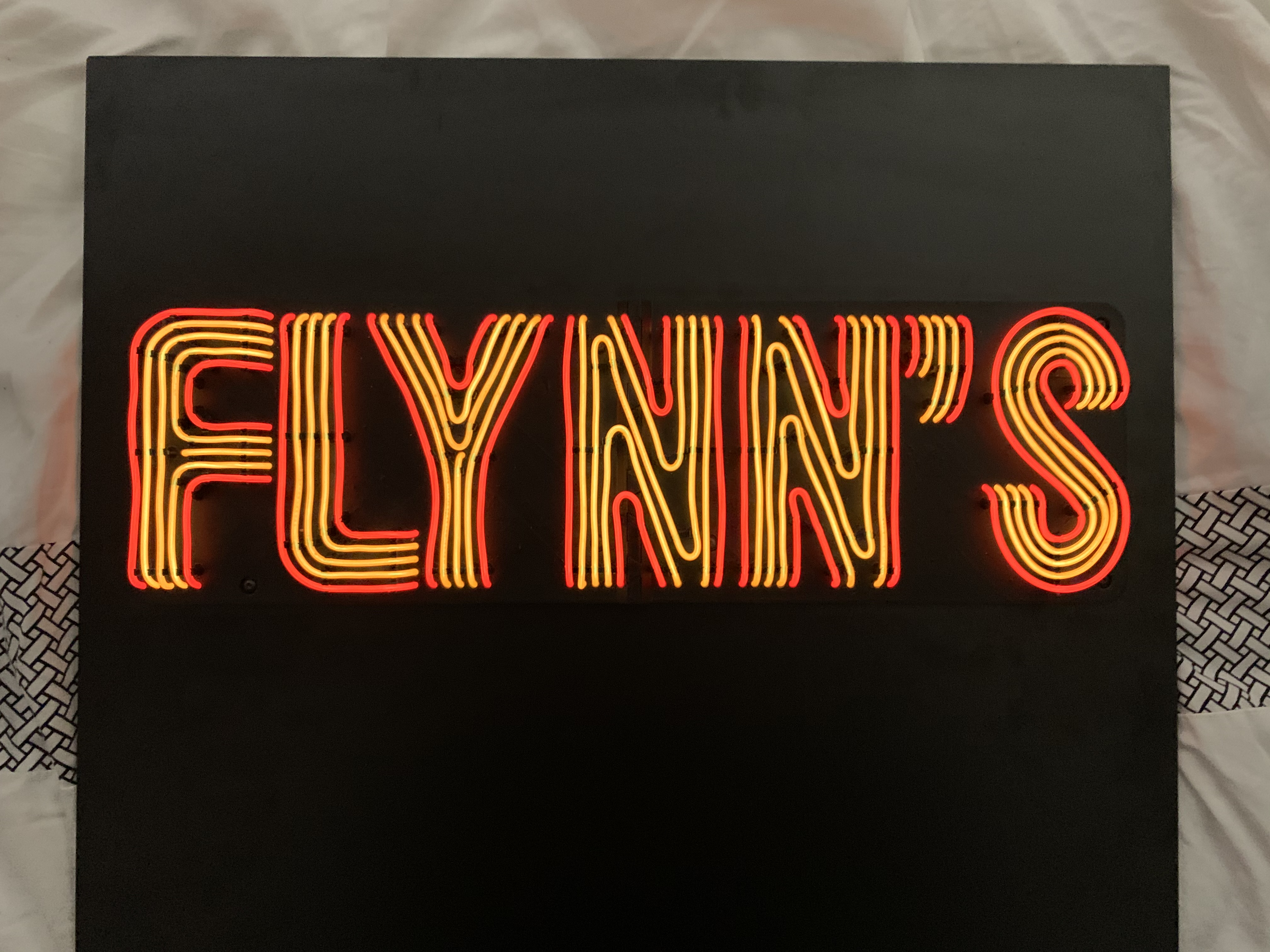 FLYNN'S Arcade Faux Neon EL Wire Sign from TRON