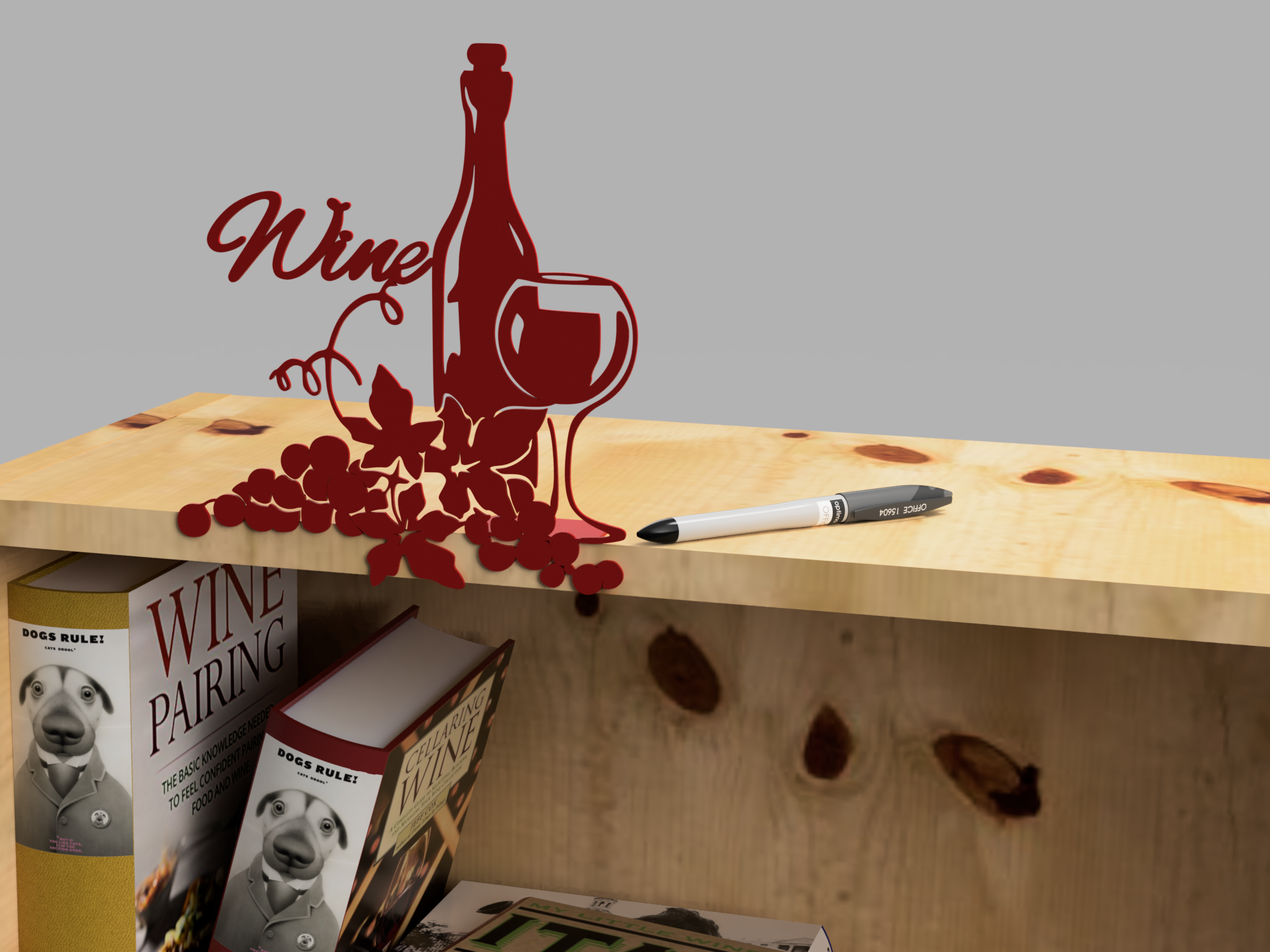 a Wine sign