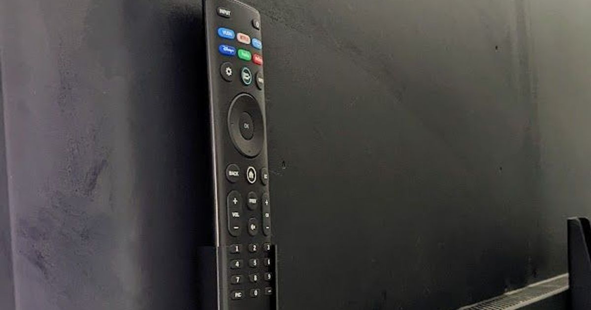 Vizio TV Hidden/Mounted Remote Holder by schutz Download free STL