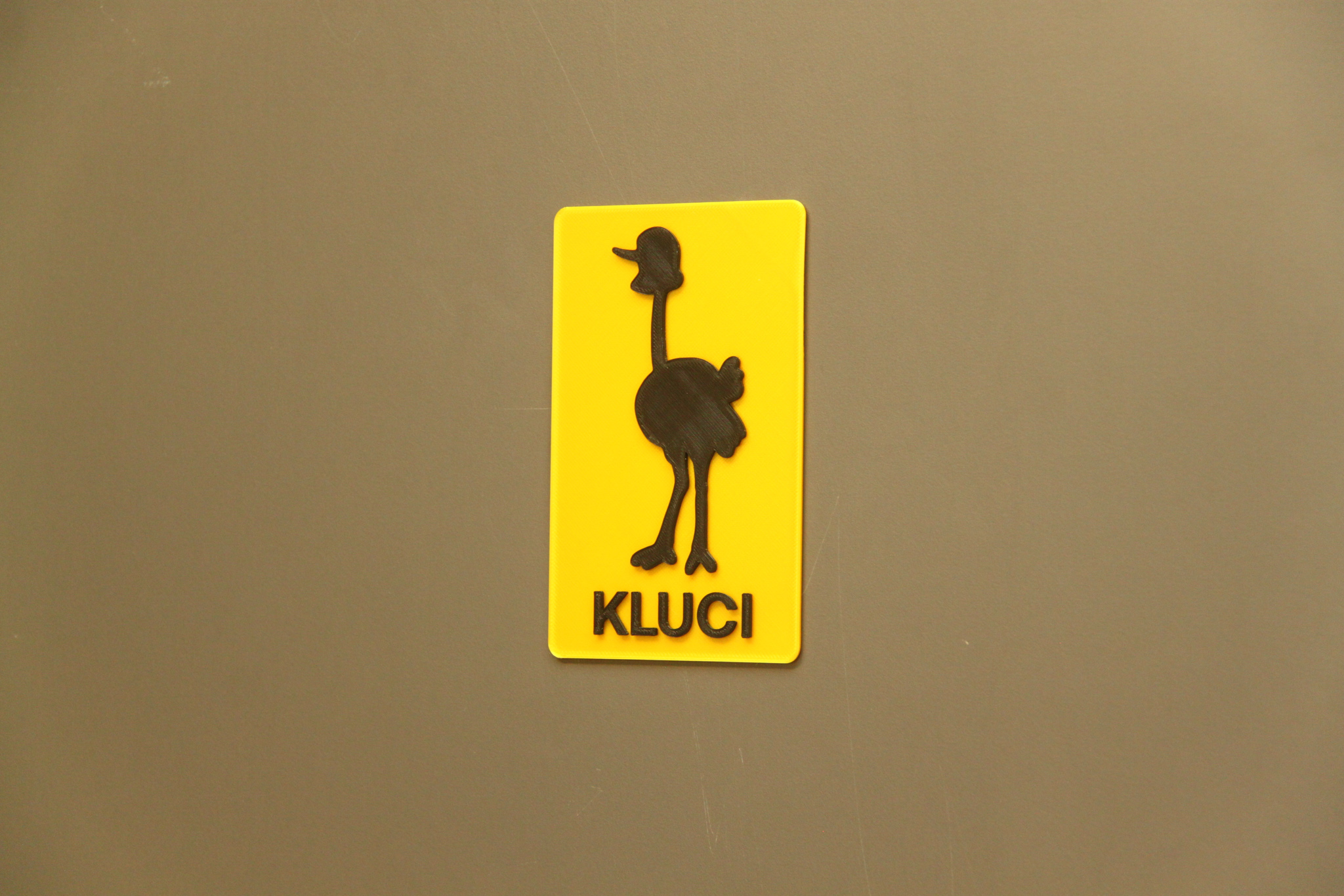 WC cedulka - kluci
