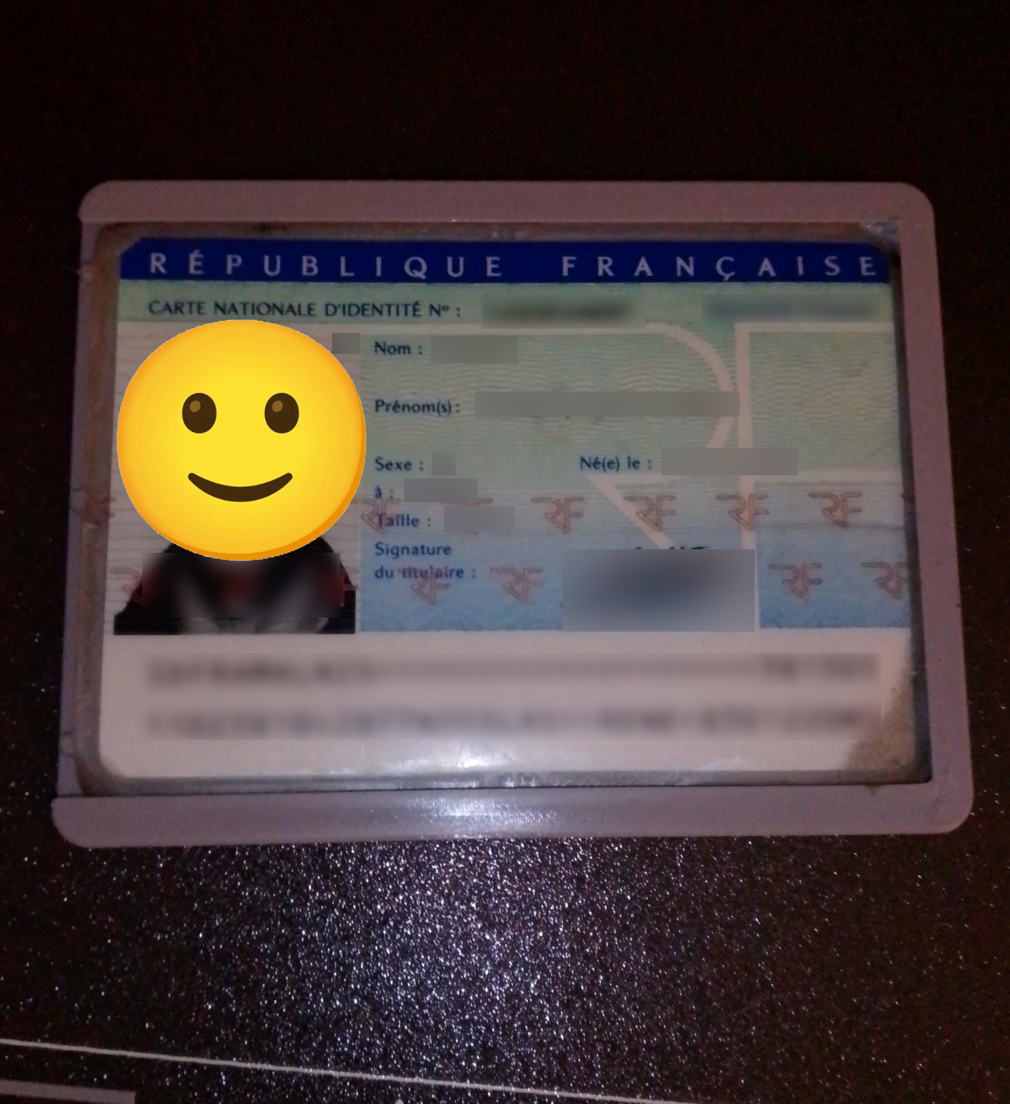 support carte identité française
