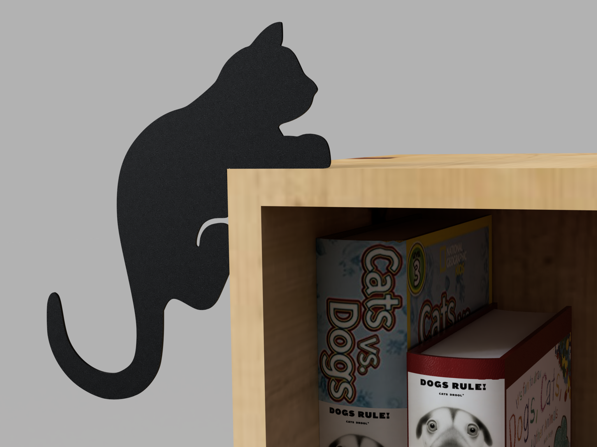 a climbing cat