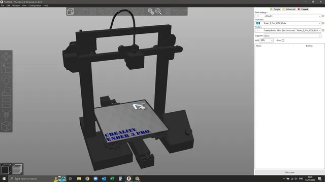 Ender 3 Pro Model for Prusa Slicer