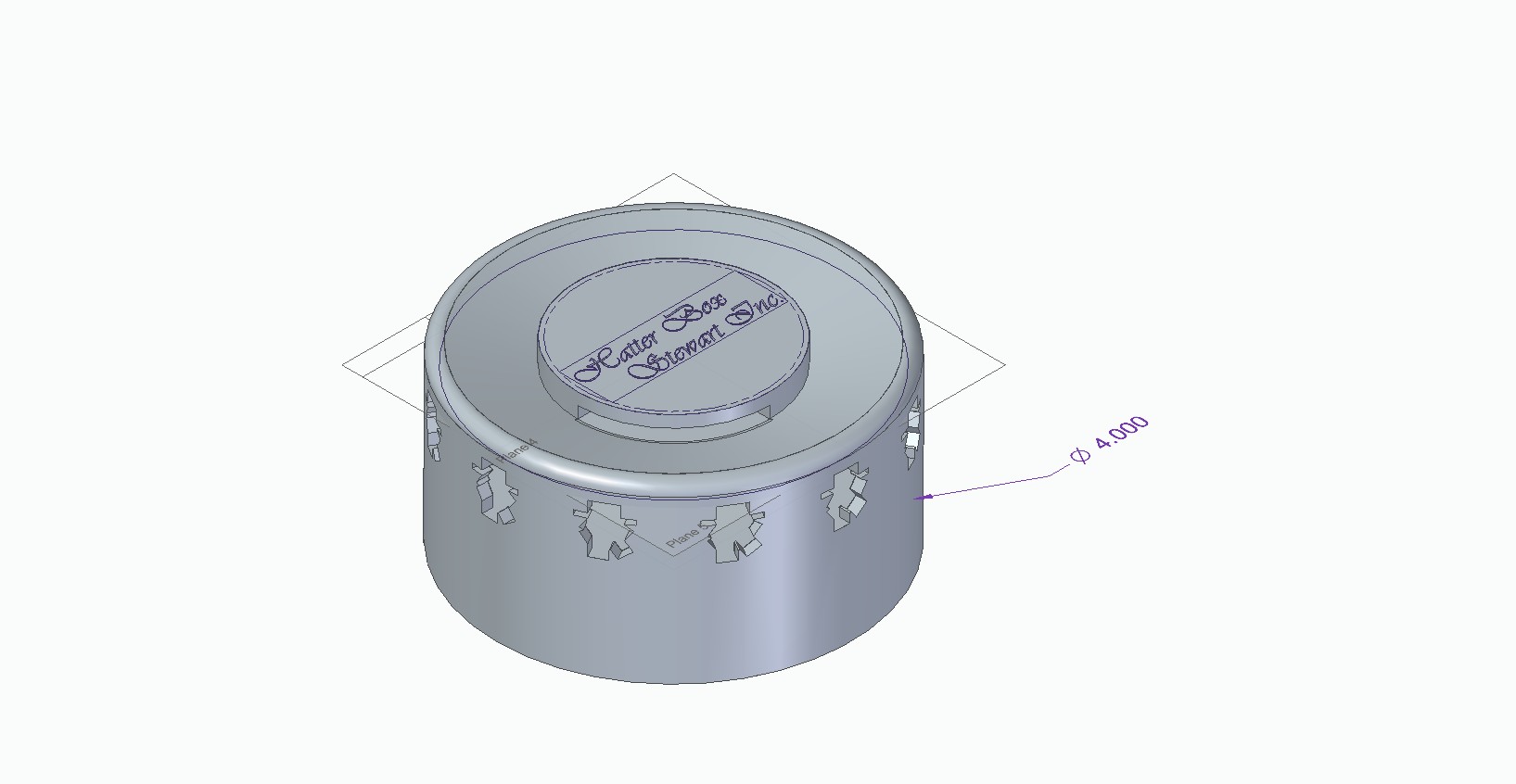 Miniatura 2 do modelo 3D Hatter Box /Amazon Echo Dot Case