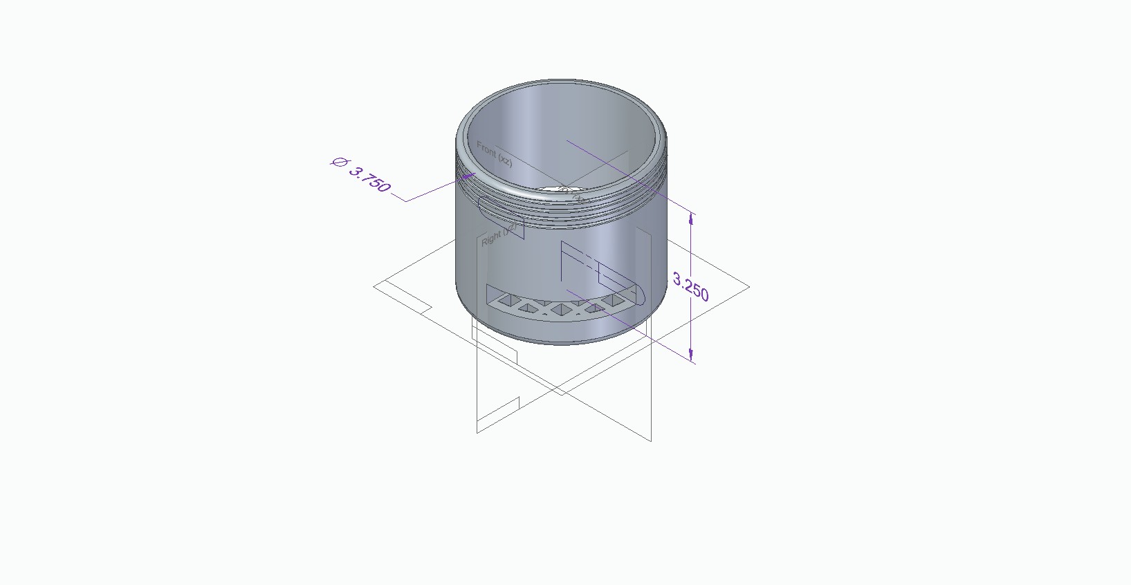 Miniatura 3 do modelo 3D Hatter Box /Amazon Echo Dot Case