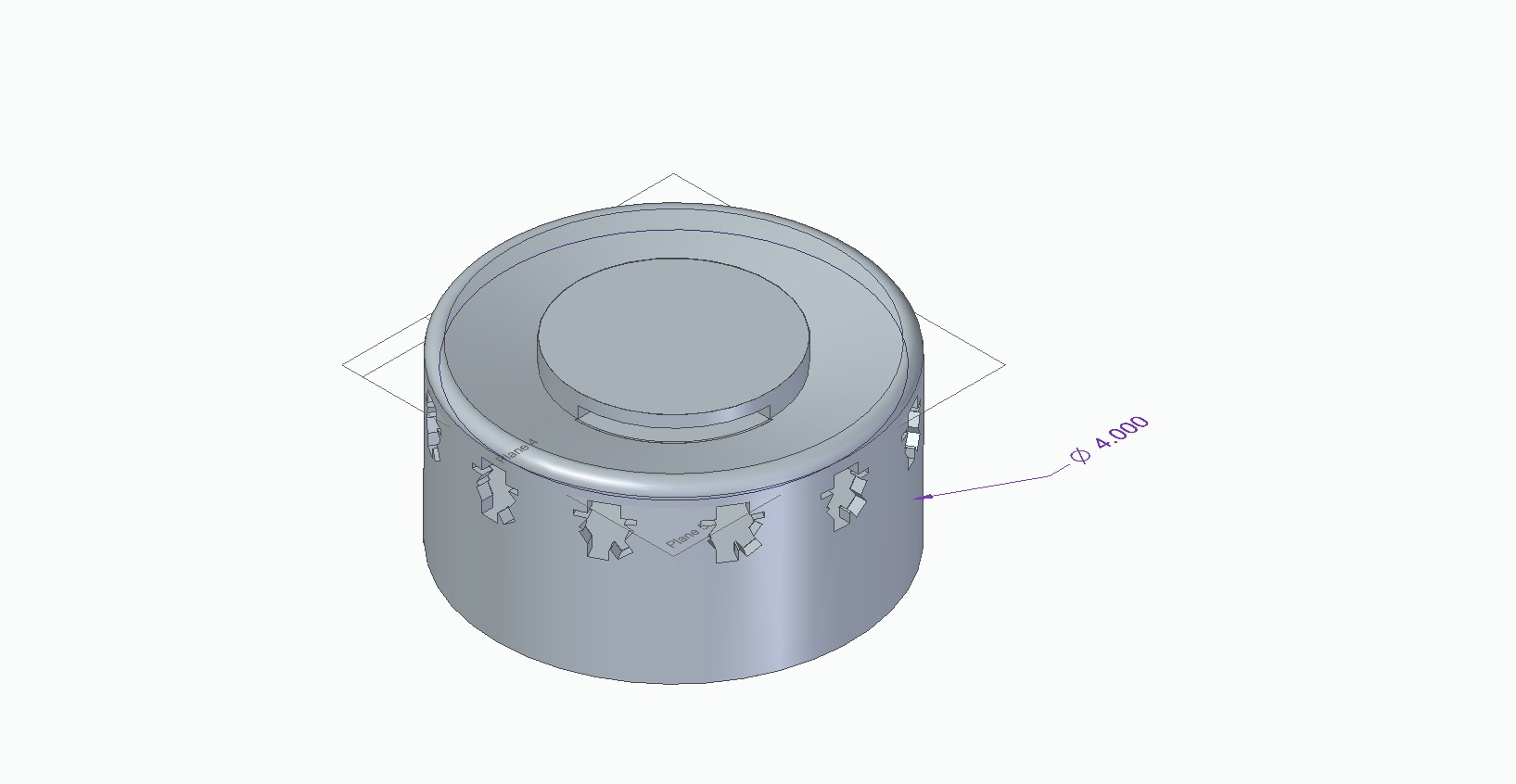 Miniatura 4 do modelo 3D Hatter Box /Amazon Echo Dot Case