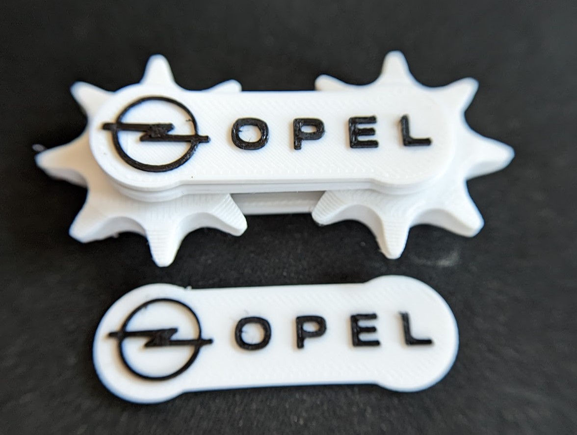 NamePlate OPEL for Motorcycle Roller Chain Key Ring