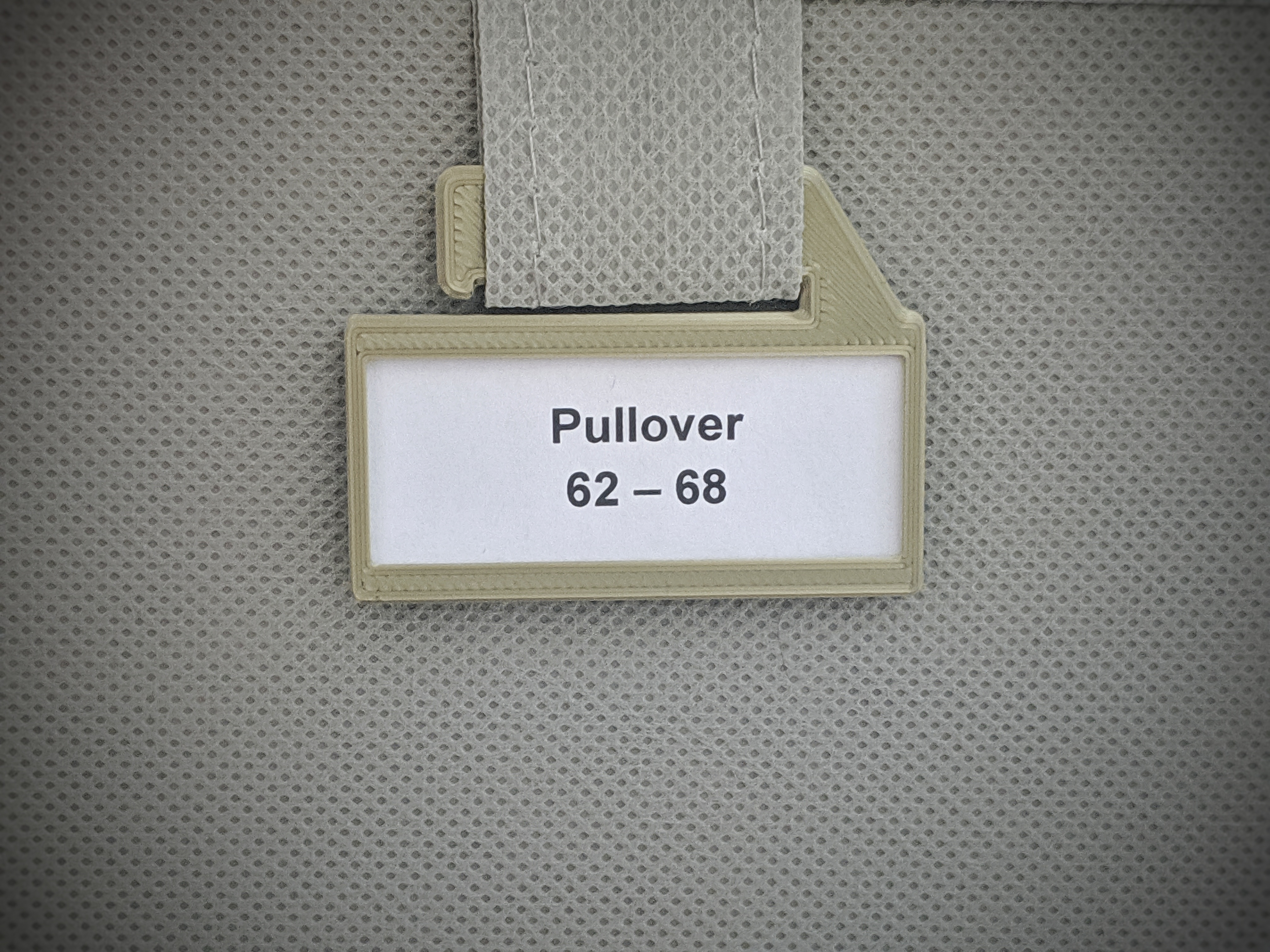 Labelholder für Stoffbox