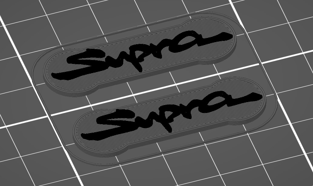 NamePlate Toyota Supra for Motorcycle Roller Chain Key Ring