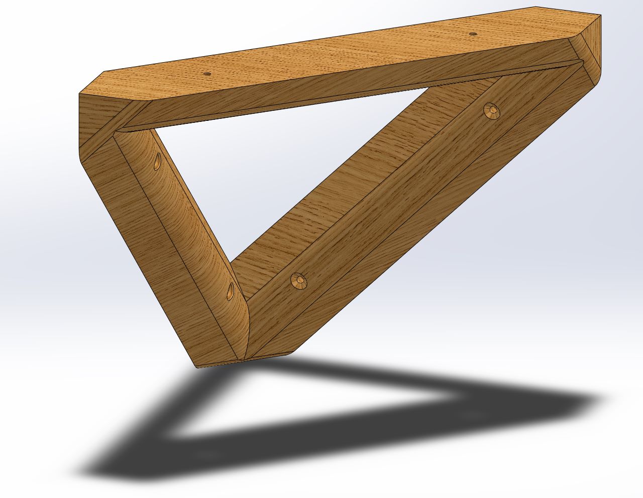 Corner Bracket for triangular Shelf v1