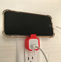 wall charger phone holder