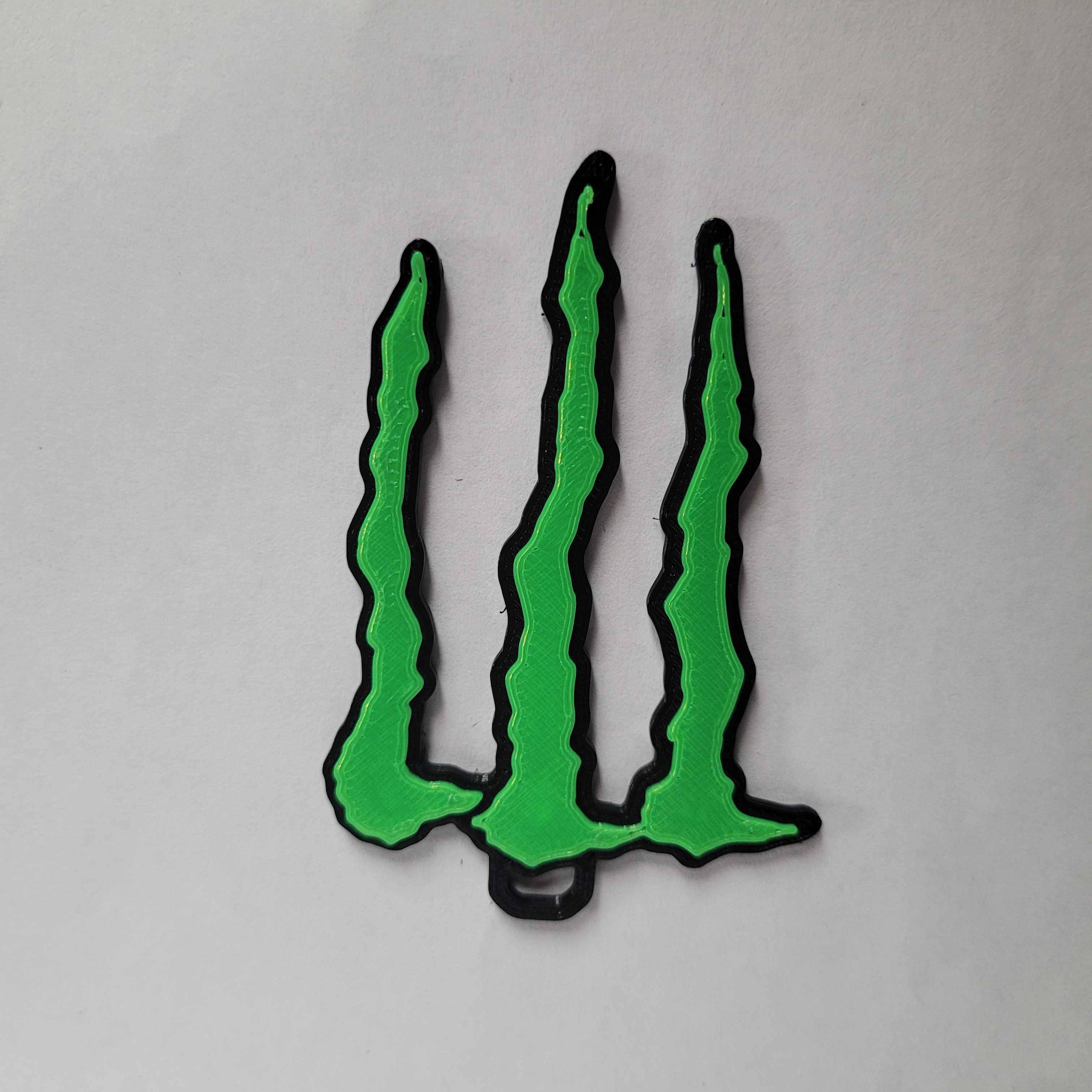 MONSTER ENERGY Claw Keychain/Key Tag