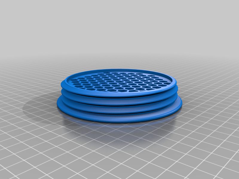 Miniatura 2 do modelo 3D screw bit case (honeycomb structure)