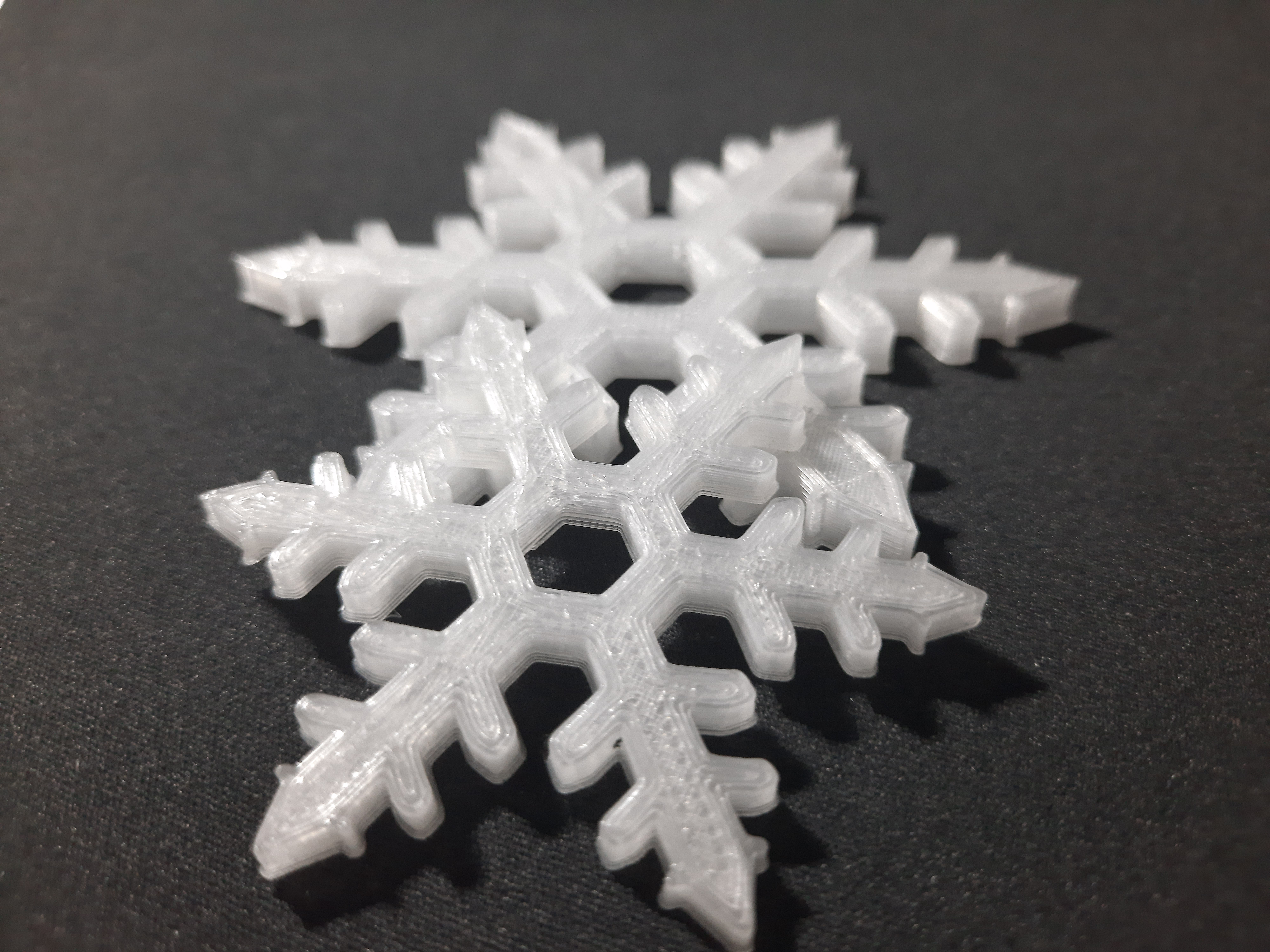 Snowflake christmas ornament