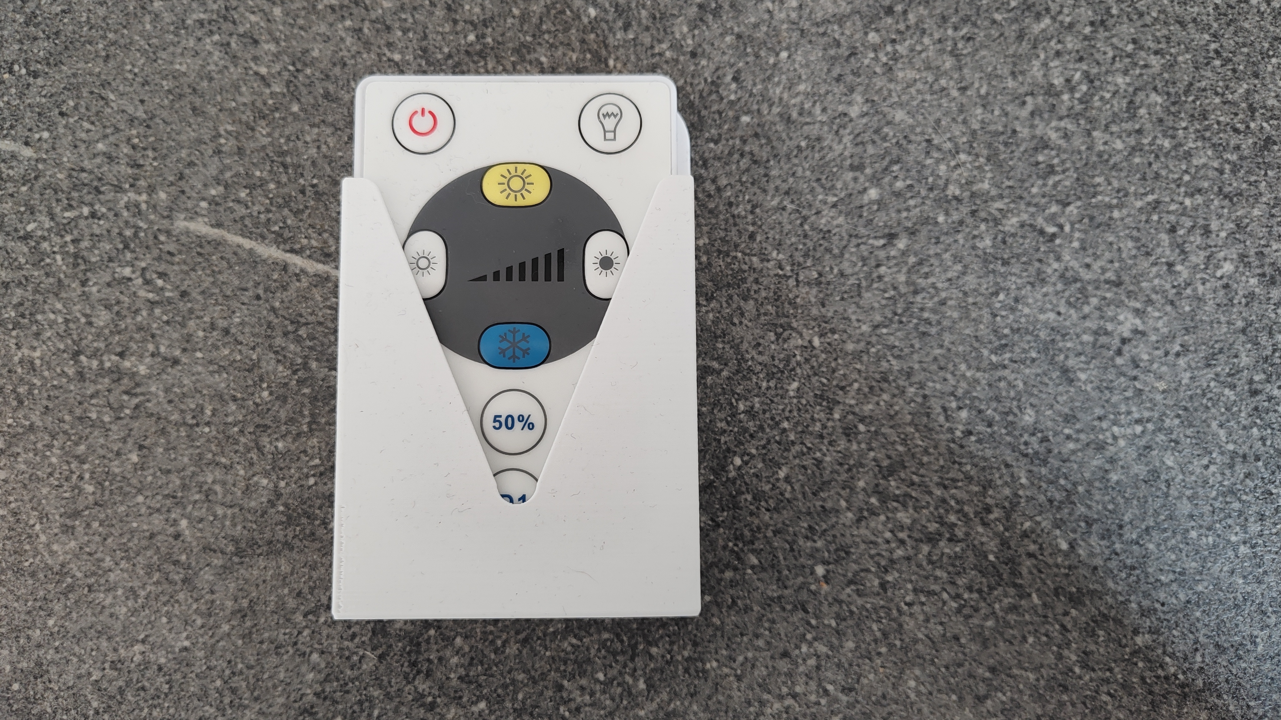Led remote controller holder on wall